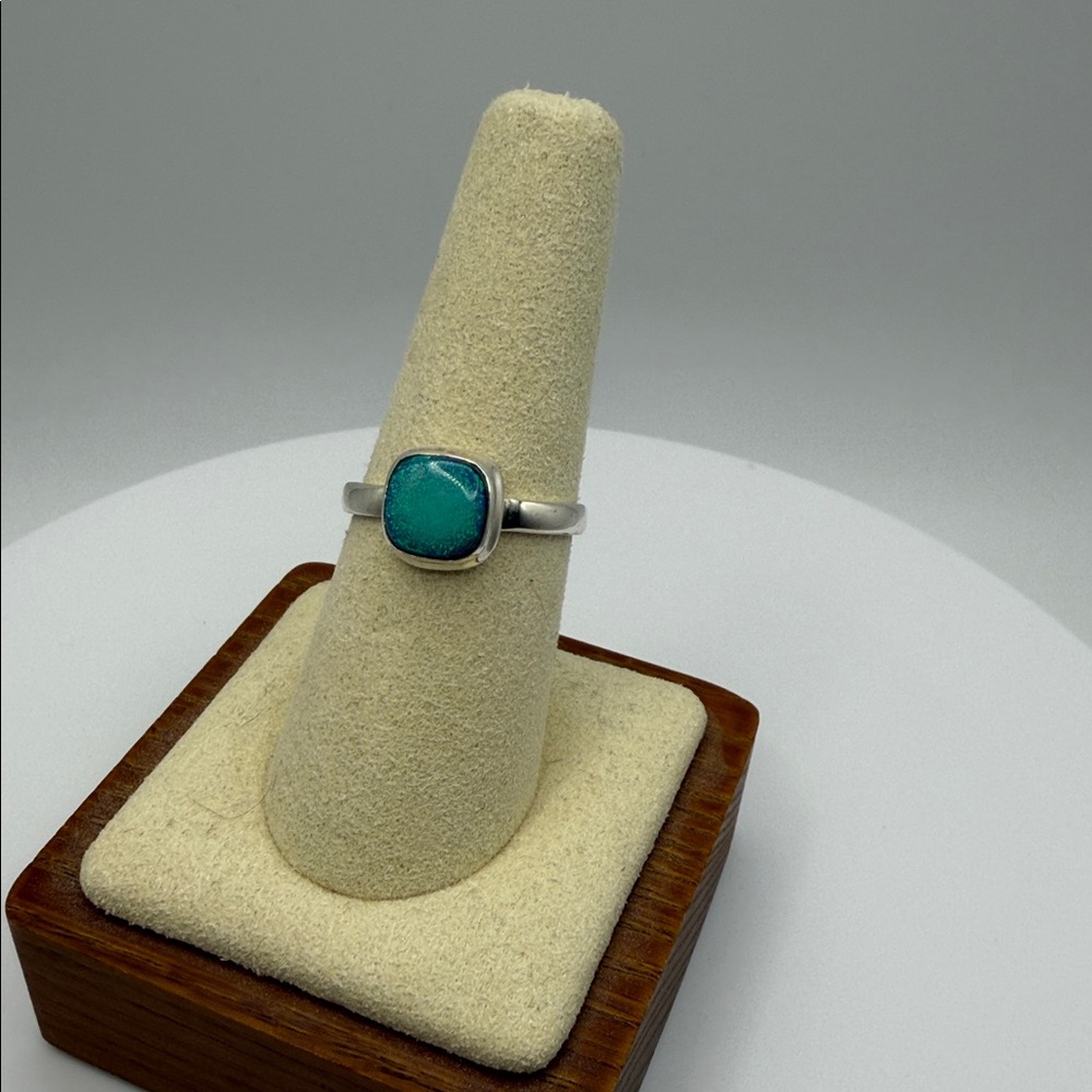 STERLING OPAL 925 STERLING SILVER RING, SIZE 8